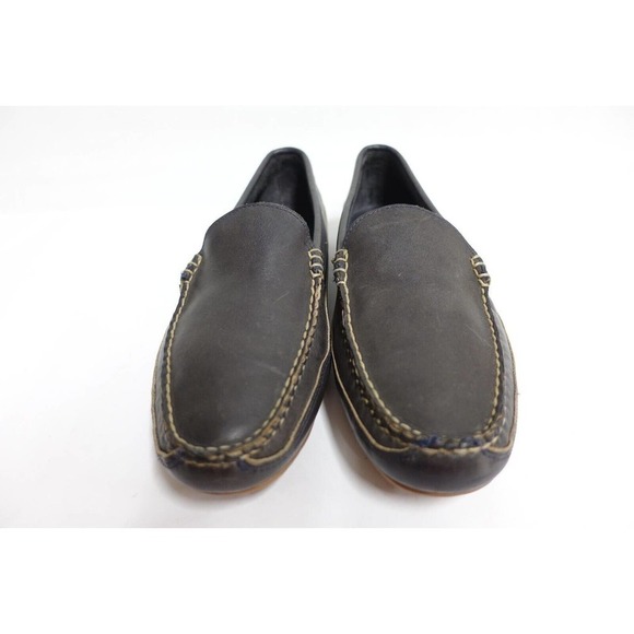 ALLEN EDMONDS Men Loafers Interstate 90 Navy Blue 12 D Driving Moccasins Leather main image 5